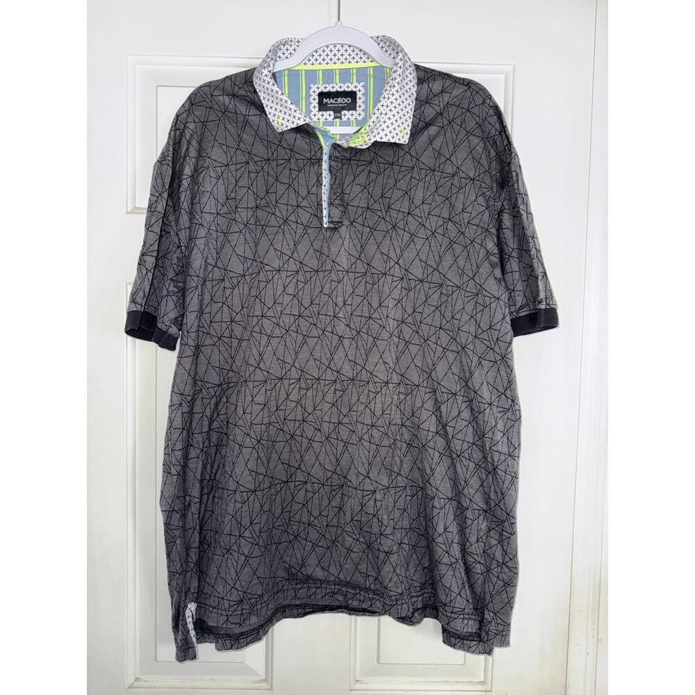 MACEOO Polo Mozart Triangles Grey - size 3XL